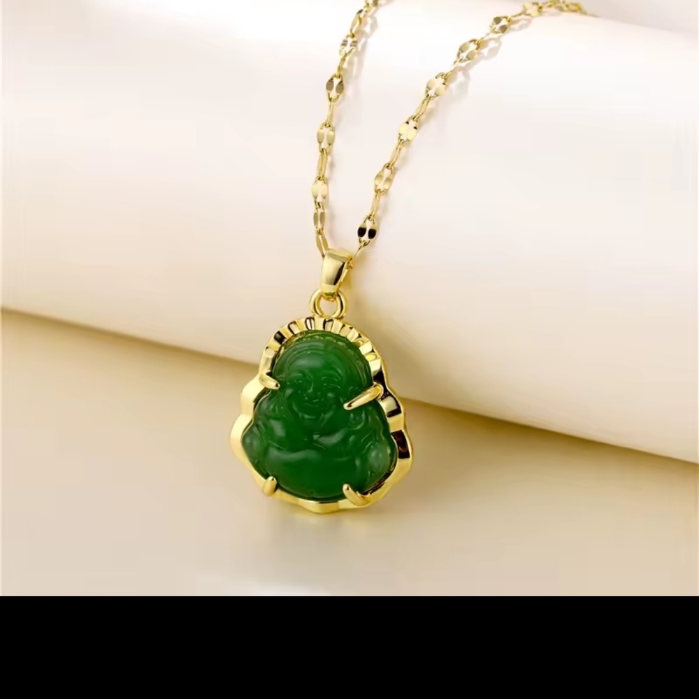 Clearance   Budhha/jade Stainless Steel